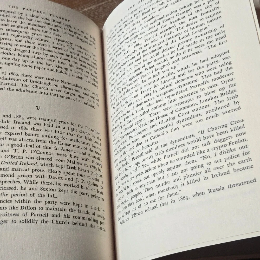 Macmillan The Parnell Tragedy Jules Abels Irish Biography Hardcover Book